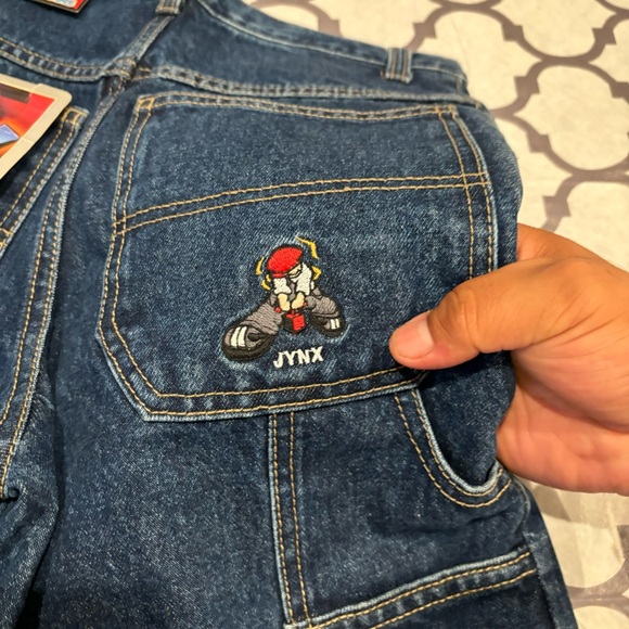 Vintage Jynx Jeans Kids 9-10 Made In USA Y2K Baggy Wide JNCO Skater Rare New - Picture 5 of 11